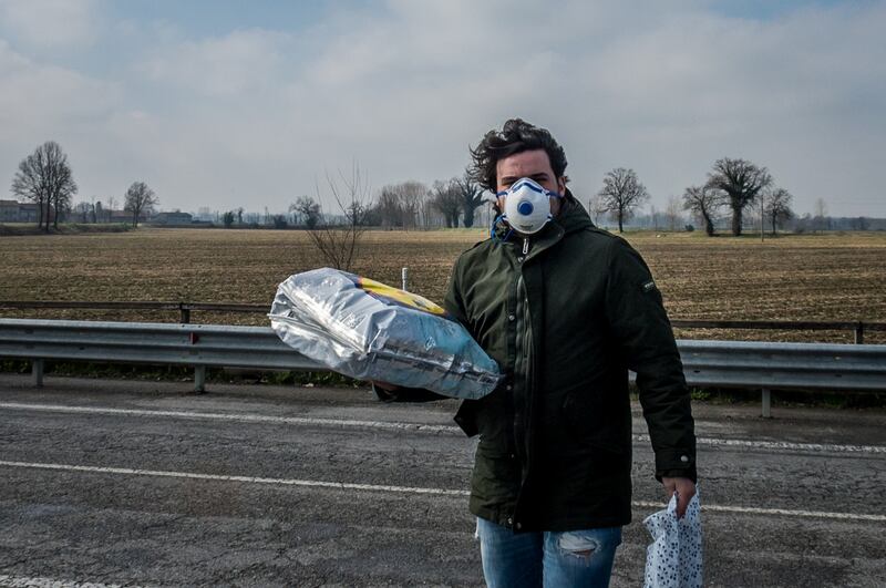 Emergenza coronavirus, scambio di beni al checkpoint di Codogno 11