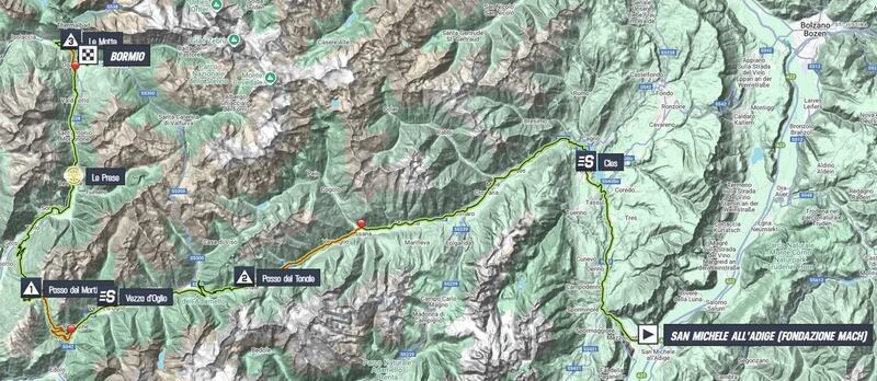 Giro 2025 tappa 17 planimetria