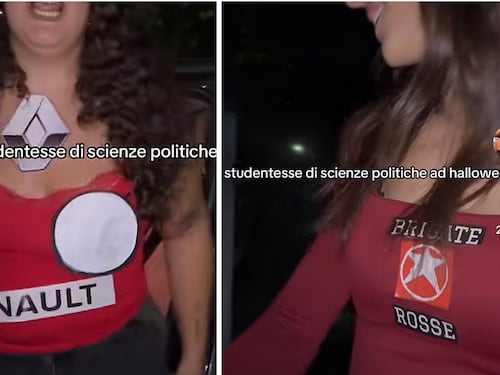 Ad Halloween vestite da "caso Moro" con t-shirt delle Br: i video choc sui social