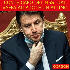 Ecco la satira del giorno. Conte capo del M5S 1