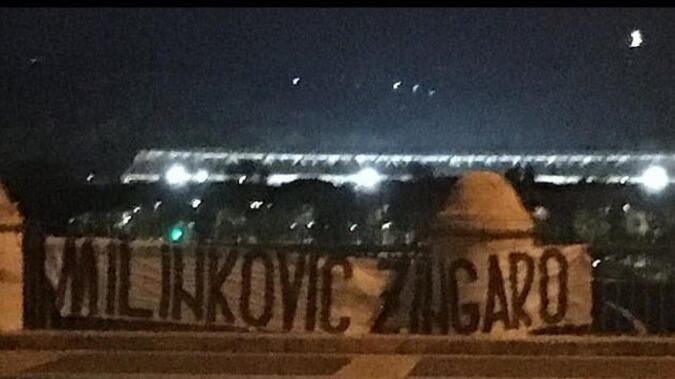 Lazio, striscione della Curva Nord contro Milinkovic: ''Sei uno zingaro''