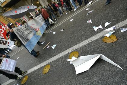 Roma, i Cobas manifestano contro Obama 8