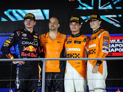 Il nome di Norris sui muri di Singapore, ma anche del Mondiale