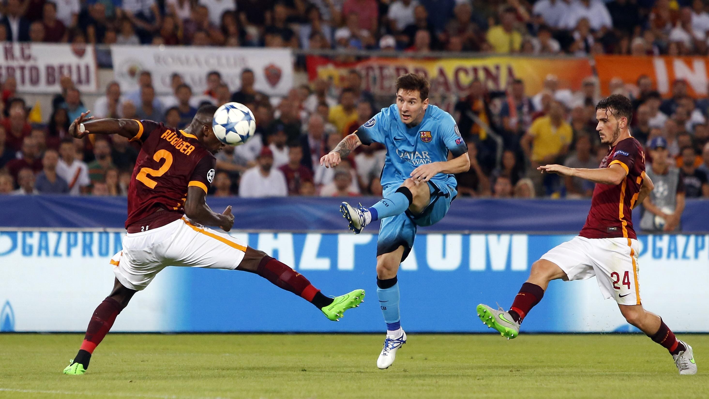 Champions, finisce in pareggio il match tra la Roma e il Barcellona