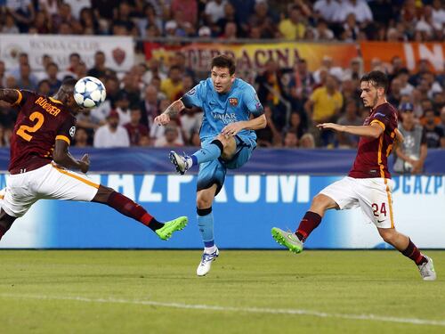 Champions, finisce in pareggio il match tra la Roma e il Barcellona