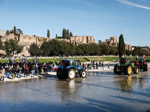 Il flop al Circo Massimo dei trattori anti governo