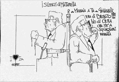 La vignetta del giorno: i silenzi di Mattarella 1
