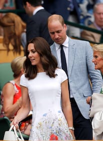 William e Kate in tribuna alla finale di Wimbledon 4