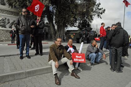 Tunisi sfila contro il terrorismo 2