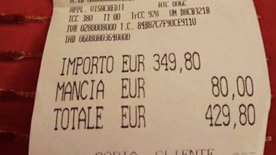 Roma, chiuso, riaperto e multato il ristorante dello scontrino choc