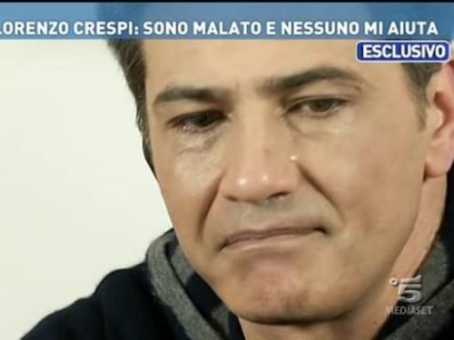 Lorenzo Crespi: "Sono solo, malato e senza una casa. Morirò presto"