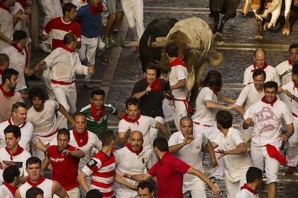 La storica corsa dei tori a Pamplona 6