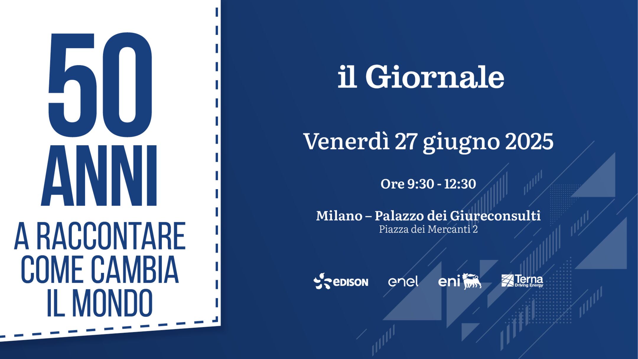 Cinquant'anni di cambiamenti: l'evento del Giornale