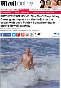 Miley Cyrus nuda sul Daily Mail 2