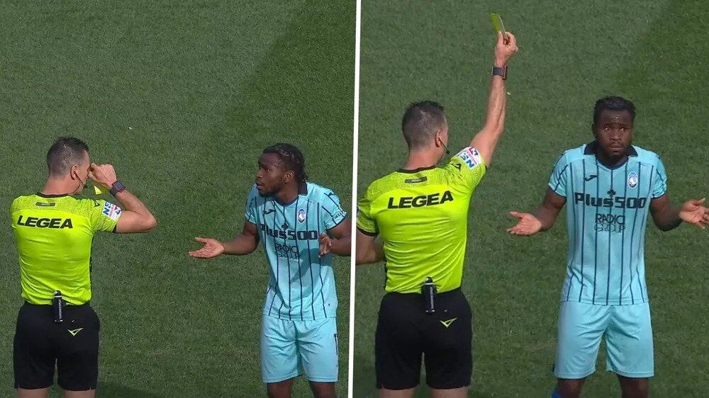 Esulta ma l’arbitro lo scambia per un gesto offensivo: ammonito