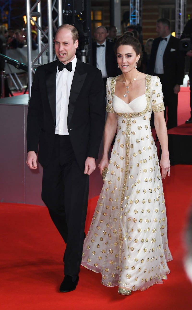 Il Principe William e Kate Middleton ai Bafta 2020, foto 9