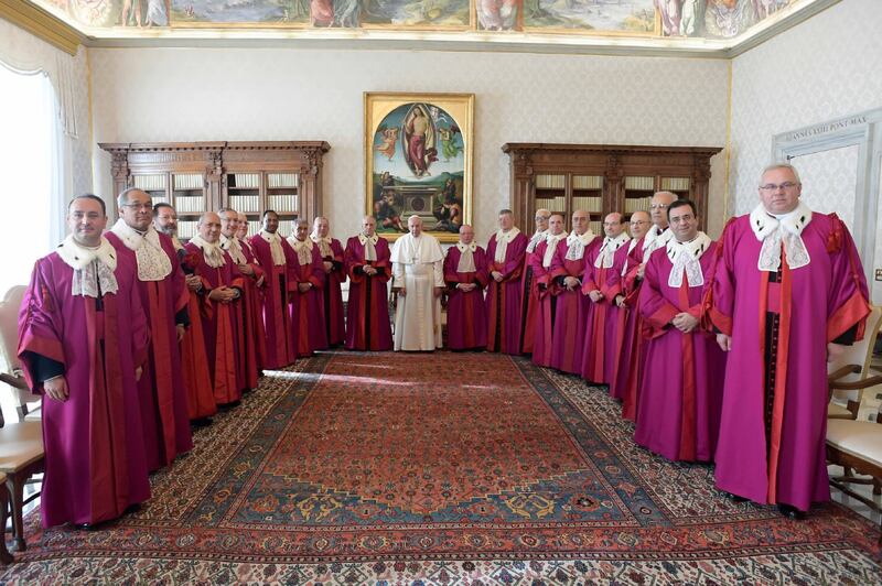 Papa Francesco al Tribunale della Rota Romana