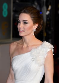 Kate Middleton in bianco ai Bafta 2019 1