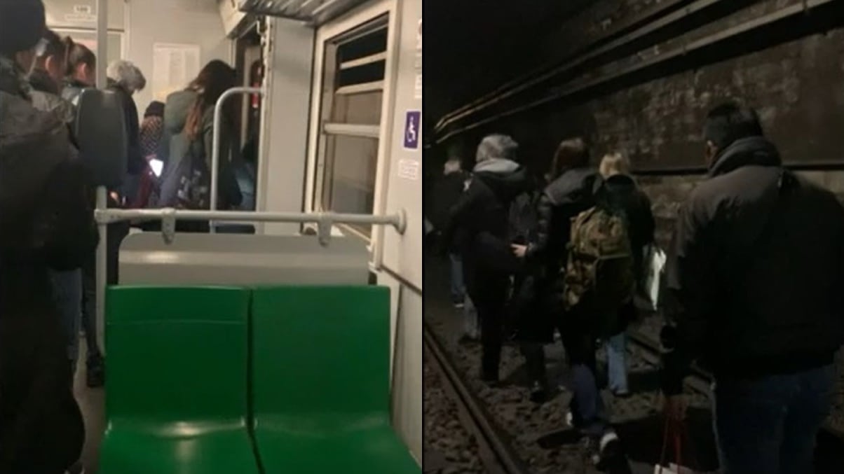 Passeggeri a piedi e al buio nel sottosuolo: paura sui binari in galleria