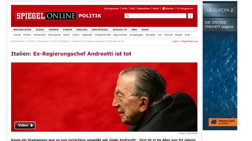 Andreotti: la stampa estera 1
