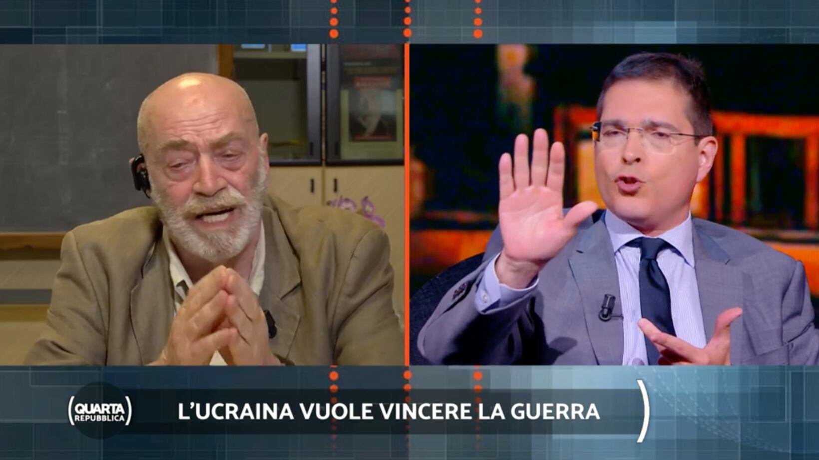 "Era messinscena?", "Dici falsità". Lite su Bucha tra Capuozzo e Capezzone