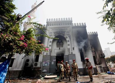 La moschea di Rabaa data alle fiamme 4