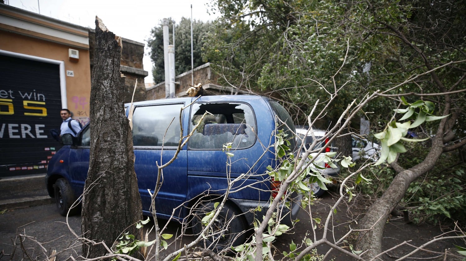 Maltempo, Roma bloccata a causa dei rami crollati