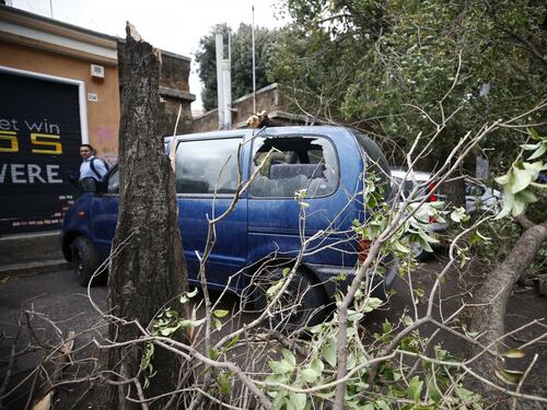 Maltempo, Roma bloccata a causa dei rami crollati