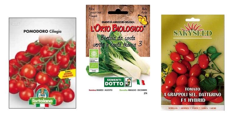 Sementi in busta singola