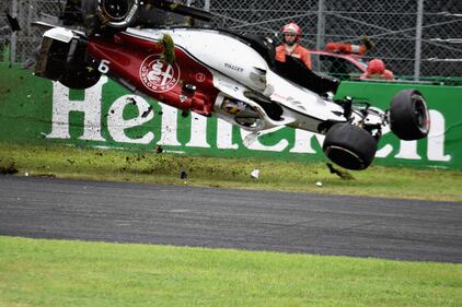Formula Uno, Monza: la sequenza del terribile incidente di Ericsson 10