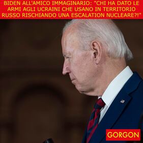 La satira del giorno. Biden si sfoga con l'amico immaginario 1