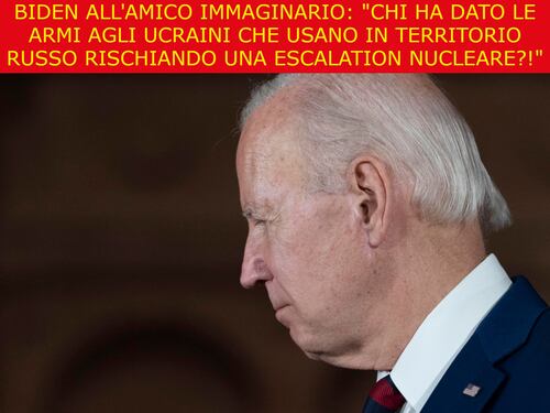 La satira del giorno. Biden si sfoga con l'amico immaginario