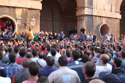 Taranto, protesta dell'Ilva