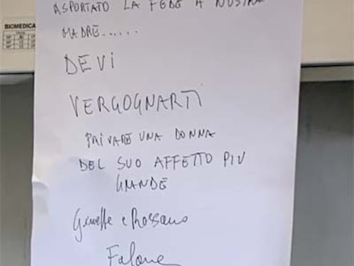 Viterbo, anziana in punto di morte viene derubata della fede. I figli scrivono al ladro