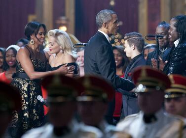 Gli Obama al concerto di Natale 12