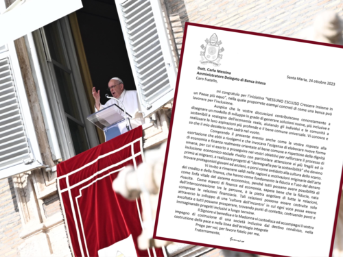 "Rafforzare l'inclusione economico-sociale", il Papa ringrazia Intesa Sanpaolo