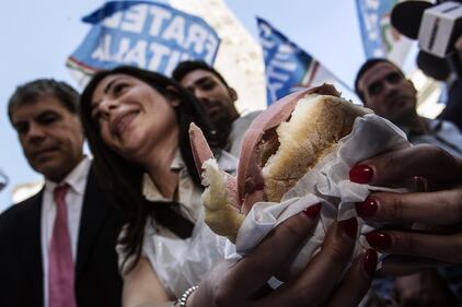 Protesta davanti a Montecitorio 17