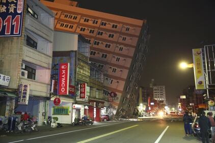 Terremoto a Taiwan, edifici crollati 3