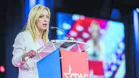 Famiglia, libertà e no alle follie green nel discorso di Giorgia ai Repubblicani Usa