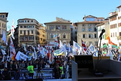 Salvini in piazza per il No: il raduno del Carroccio 8