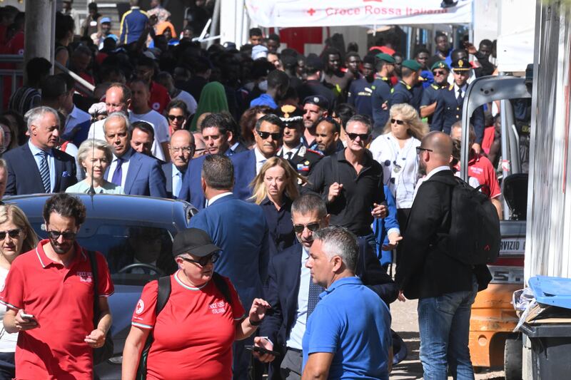 Giorgia Meloni e Ursula von der Leyen in visita a Lampedusa 5