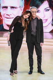 Alba Parietti e Christopher Lambert a Roma insieme durante l'8 puntata di Ballando Con Le Stelle (2016)