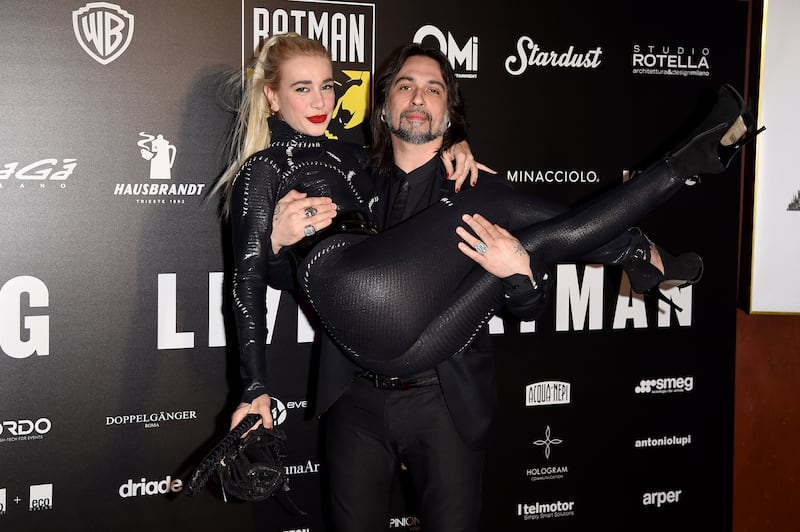 Clizia Incorvaia e Francesco Sarcina alla serata-evento The B night - long live Batman a Milano (2019)