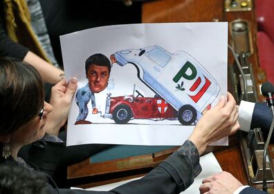 Il manifesto della Lega: "Renzi democristiano" 2