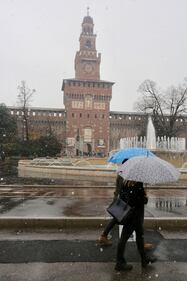Anche Milano questa mattina si è svegliata sotto la neve 6