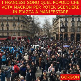 La satira del giorno. Manifestazioni francesi 1