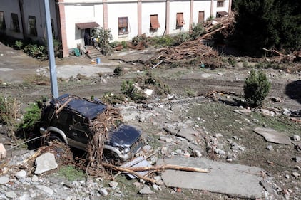 I danni dopo l'esondazione del Trebbia 7