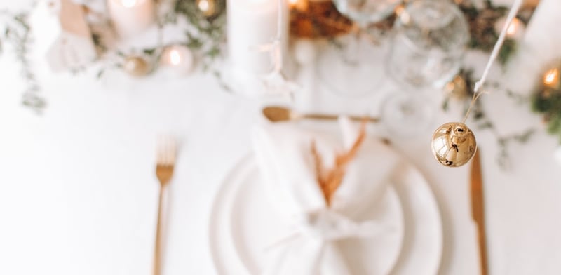 Tavola Natale elegante