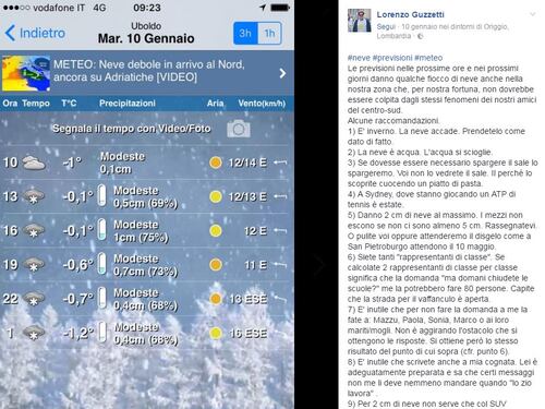 Maltempo, sindaco calma i cittadini: "La neve è acqua e si scioglierà"