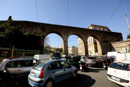 Corteo dei vigili, traffico in tilt a Roma 5